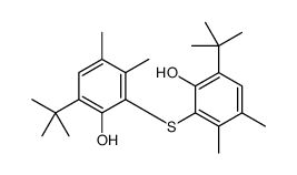 2,2'-thiobis[6-tert-butyl-3,4-xylenol] structure