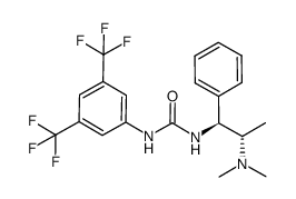 1-{3,5-bis(trifluoromethyl)phenyl}-3-{(2S)-dimethylamino-(1S)-phenylpropyl}urea Structure