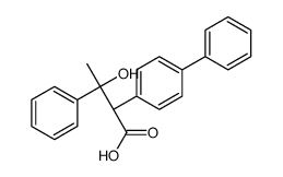 alpha-(1-Hydroxy-1-phenylethyl)-biphenylacetic acid, (R',S')-(+)- structure
