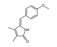 (Z)-5-<(4-methoxyphenyl)methylene>-3,4-dimethyl-3-pyrrolin-2-one结构式
