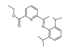 2-carbethoxy-6-[1-((2,6-diisopropylphenyl)imino)ethyl]pyridine结构式