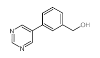 (3-Pyrimidin-5-ylphenyl)methanol Structure
