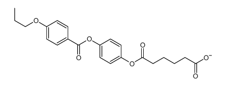 6-oxo-6-[4-(4-propoxybenzoyl)oxyphenoxy]hexanoate结构式