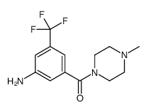 [3-amino-5-(trifluoromethyl)phenyl]-(4-methylpiperazin-1-yl)methanone Structure