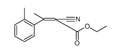 2-Butenoic acid, 2-cyano-3-(2-methylphenyl)-, ethyl ester Structure