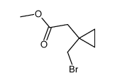Methyl 2-(1-(bromomethyl)cyclopropyl) acetate Structure