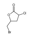 5-bromomethyl-3-chloro-dihydro-furan-2-one结构式
