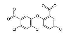 (4-chloro-2-nitro-phenyl)-(2,4-dichloro-5-nitro-phenyl)-ether结构式