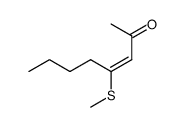 (E)-4-methylhiooct-3-en-2-one Structure