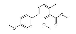 methyl (2E,3E,5Z)-2-(methoxymethylidene)-6-(4-methoxyphenyl)-3-methylhexa-3,5-dienoate结构式