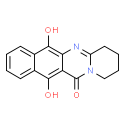 12H-Benzo[g]pyrido[2,1-b]quinazolin-12-one,1,2,3,4-tetrahydro-6,11-dihydroxy-结构式