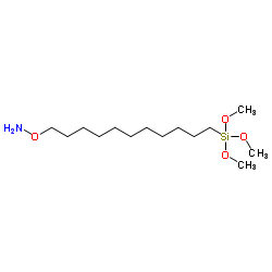 11-(O-HYDROXYLAMINE)UNDECYLTRIMETHOXYSILANE结构式