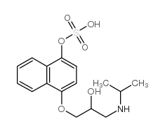 rac 4'-Hydroxy Propranolol Sulfate Structure