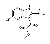 methyl (2-tert-butyl-5-chloro-1H-indol-3-yl)oxoacetate Structure