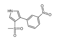 3-methylsulfonyl-4-(3-nitrophenyl)-1H-pyrrole Structure