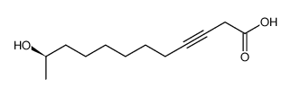 (R)-11-hydroxy-3-dodecynoic acid Structure