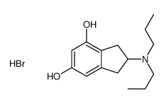 2-(dipropylamino)-2,3-dihydro-1H-indene-4,6-diol,hydrobromide结构式