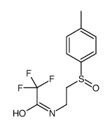 2,2,2-trifluoro-N-[2-(4-methylphenyl)sulfinylethyl]acetamide Structure