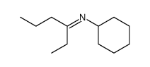 Cyclohexyl-[1-ethyl-but-(E)-ylidene]-amine Structure