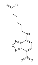 6-[(4-nitro-2,1,3-benzoxadiazol-7-yl)amino]hexanoyl chloride结构式