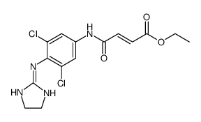 (trans beta-carbethoxyacrylamido)-4-clonidine结构式