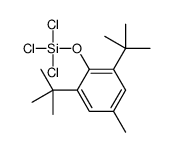 trichloro-(2,6-ditert-butyl-4-methylphenoxy)silane结构式