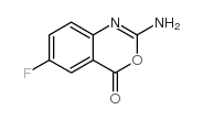2-amino-6-fluoro-4h-benzo[d][1,3]oxazin-4-one structure