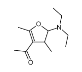 1-[2-(diethylamino)-3,5-dimethyl-2,3-dihydrofuran-4-yl]ethanone Structure