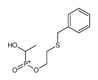 2-benzylsulfanylethoxy-(1-hydroxyethyl)-oxophosphanium Structure