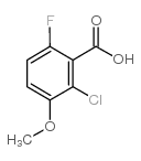 2-Chloro-6-fluoro-3-methoxybenzoic acid structure