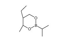 (4S,5R)-5-ethyl-4-methyl-2-propan-2-yl-1,3,2-dioxaborinane结构式