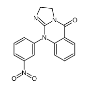 10-(3-nitrophenyl)-2,3-dihydroimidazo[2,1-b]quinazolin-5-one结构式