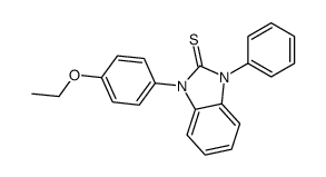 1-(4-ethoxyphenyl)-3-phenylbenzimidazole-2-thione结构式