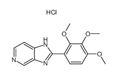 2-(2,3,4-Trimethoxyphenyl)-1H-imidazo<4,5-c>pyridine dihydrochloride结构式
