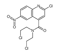 2-chloro-N,N-bis(2-chloroethyl)-6-nitroquinoline-4-carboxamide结构式
