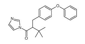 1-imidazol-1-yl-3,3-dimethyl-2-[(4-phenoxyphenyl)methyl]butan-1-one结构式