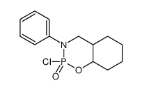 2-chloro-3-phenyl-4a,5,6,7,8,8a-hexahydro-4H-benzo[e][1,3,2]oxazaphosphinine 2-oxide Structure