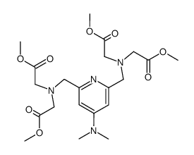 4-(Dimethylamino)-2,6-pyridinbis(methylamin)-N,N,N',N'-tetraessigsaeure-tetramethylester结构式