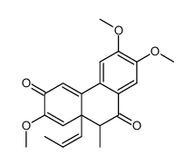 2,6,7-trimethoxy-10-methyl-10a-(Z)-(1-propenyl)phenanthrene-3,9(10H, 10aH)-dione Structure