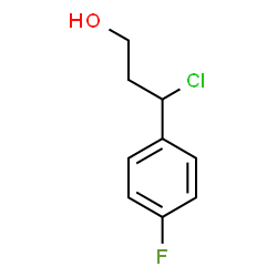 3-CHLORO-3-(4-FLUOROPHENYL)PROPAN-1-OL structure