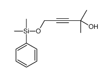 5-[dimethyl(phenyl)silyl]oxy-2-methylpent-3-yn-2-ol结构式