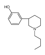 3-[(3S)-1-butylpiperidin-3-yl]phenol结构式