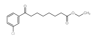 ethyl 8-(3-chlorophenyl)-8-oxooctanoate结构式