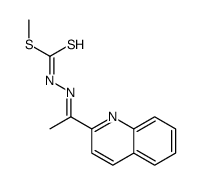 methyl N-(1-quinolin-2-ylethylideneamino)carbamodithioate Structure