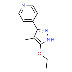 Pyridine, 4-(5-ethoxy-4-methyl-1H-pyrazol-3-yl)- (9CI) structure