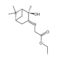 (+)-(1R,2R,5R)--Ethyl [(2-Hydroxypinan-3-ylene)amino]acetate结构式