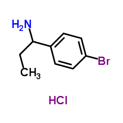 1-(4-溴苯基)丙-1-胺盐酸盐结构式