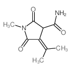 3-Pyrrolidinecarboxamide,1-methyl-4-(1-methylethylidene)-2,5-dioxo- Structure