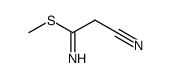 Methyl-(2-cyan-thioacetimidat)结构式