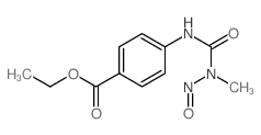 Benzoic acid,4-[[(methylnitrosoamino)carbonyl]amino]-, ethyl ester structure